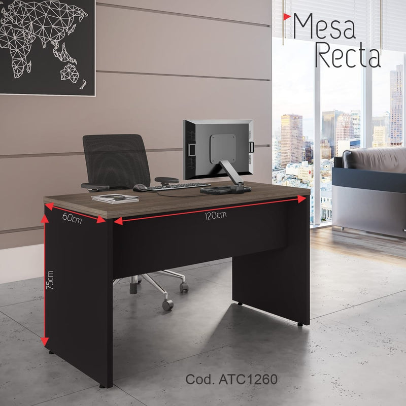 Combo Escritorio Ejecutivo 1.20cm + Silla Giratoria - Electrolujo - Electrolujo