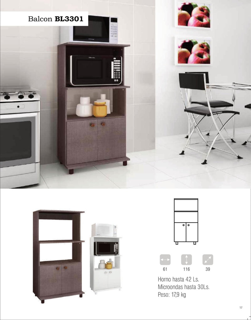 Balcón para Horno y microondas - Electrolujo