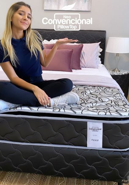 Sommier Neo Convencional con Pillow Top - Electrolujo