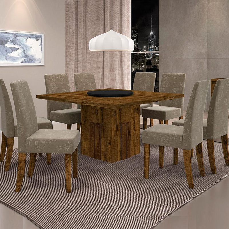 Conjunto mesa Armonia con 8 Sillas Olimpia - Electrolujo