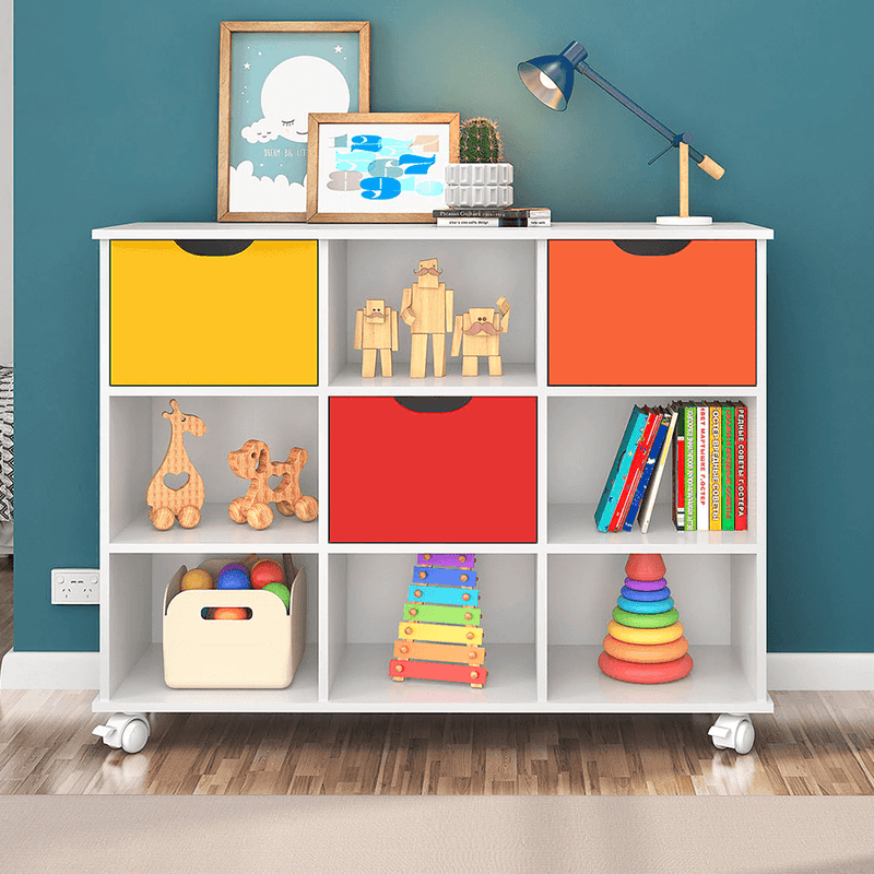 Nicho Organizador + Kit 3 Cajones de colores - Electrolujo