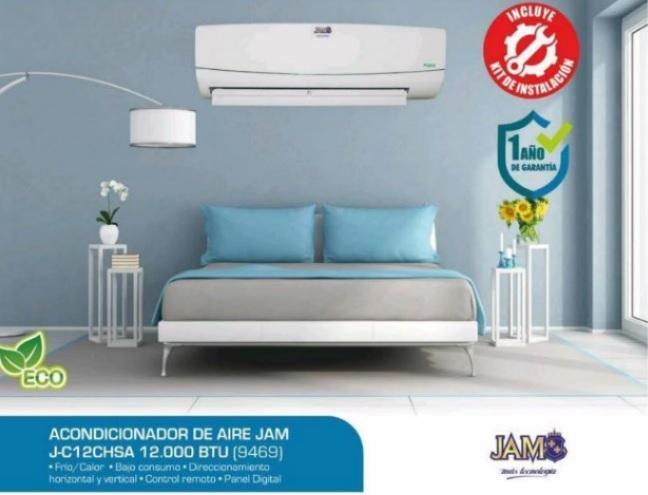 Aire Acondicionado Jam 12.000 Btu Split + Instalación - Electrolujo