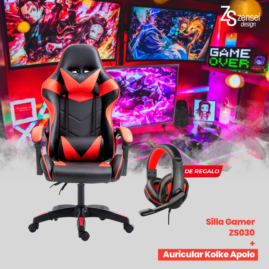 Silla gamer Sensei + auricular de regalo - Electrolujo