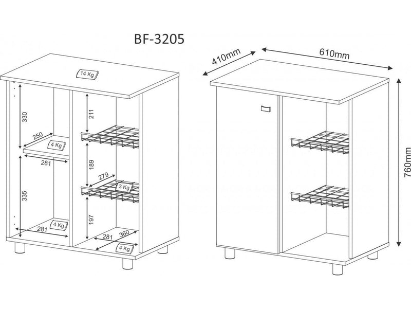 Balcón Frutera  para microondas - Electrolujo