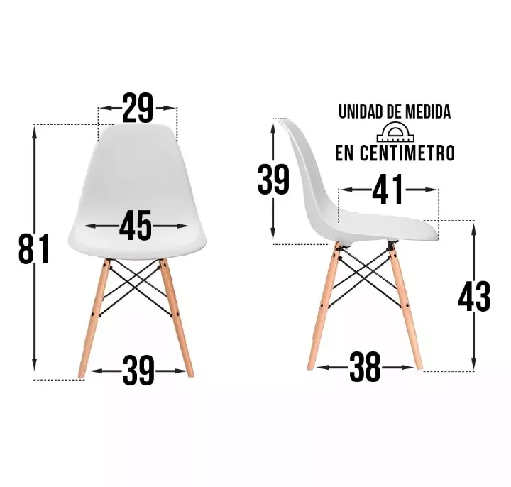 Juego de comedor Eames - Electrolujo